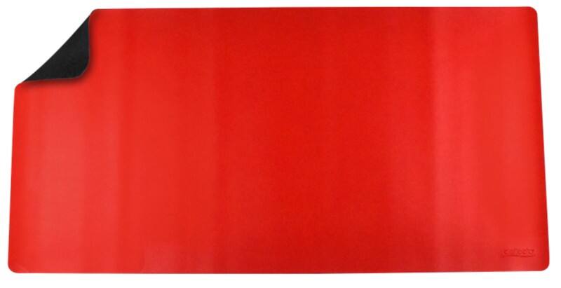 Deflecto Schreibtischunterlage Kunstleder, Leder, PVC (Polyvinylchlorid) Schwarz, Rot 80 x 40 cm