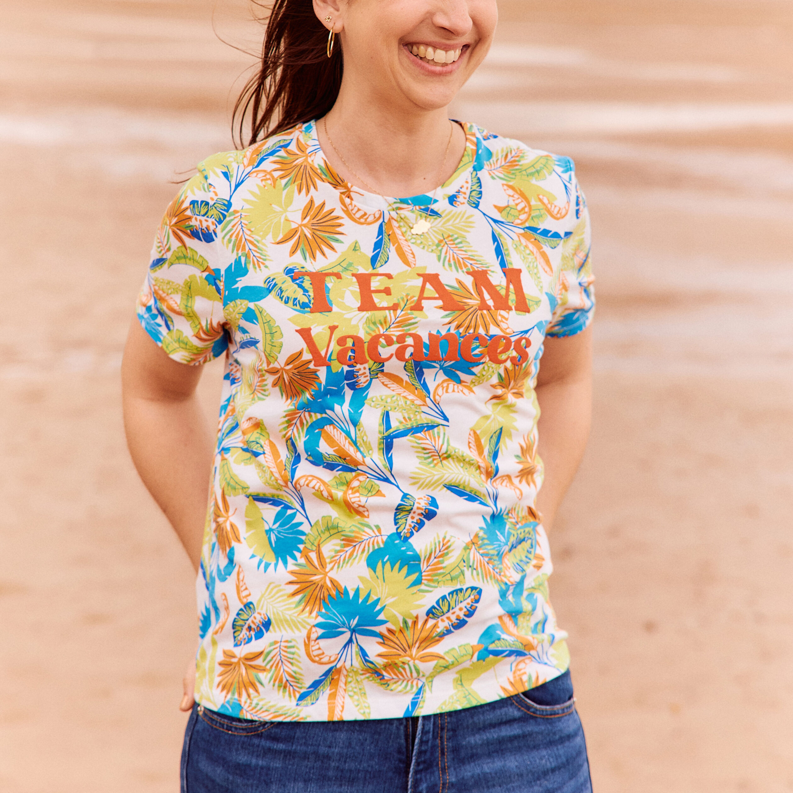 T-shirt manches courtes blanc femme | Cache Cache
