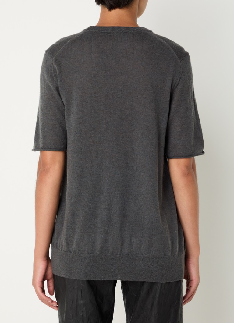 Zadig&Voltaire Ida cashmere T-shirt with print and lurex