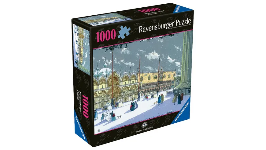 Ravensburger Puzzle – Mauro Bergonzoli – Snow in Venice, 1000 Teile