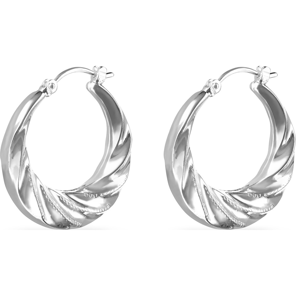FAVS Créoles 925 Argent Boucles d'oreilles