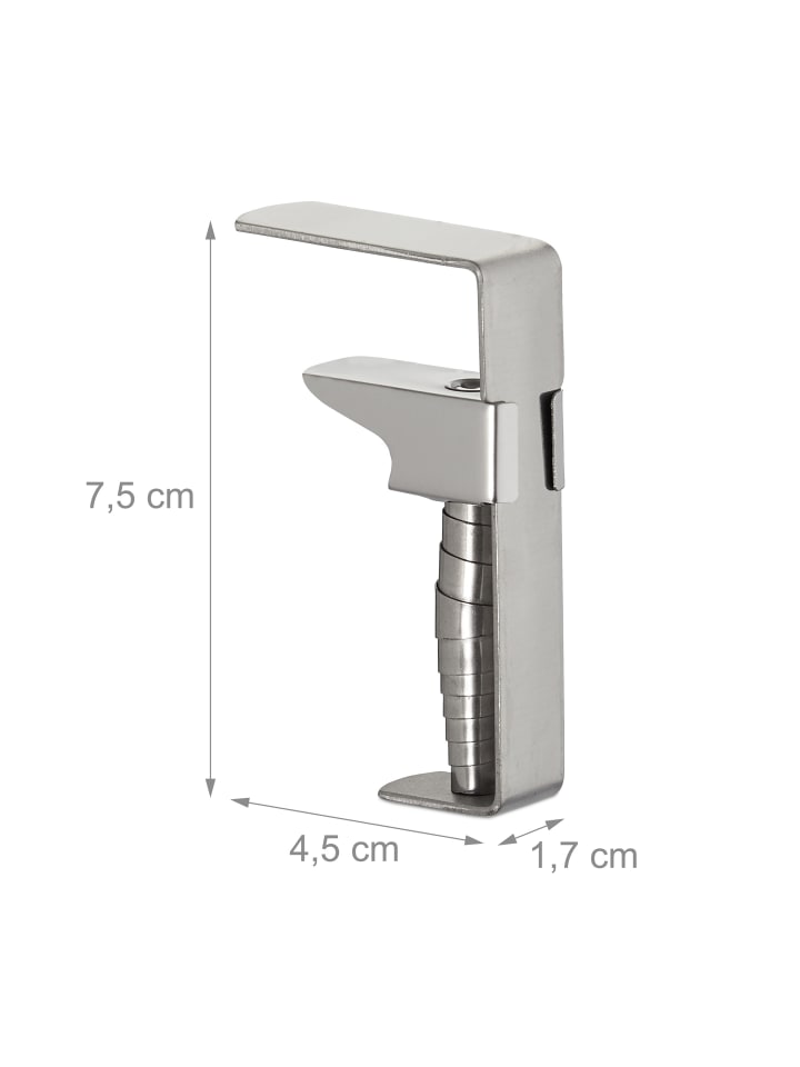 relaxdays 4x Tischklammern in Silber günstig kaufen onesize