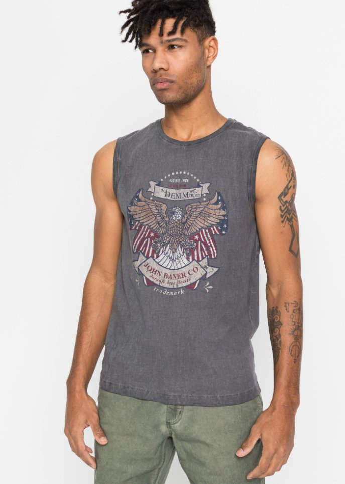 Muskel-Shirt in ausgewaschener Optik