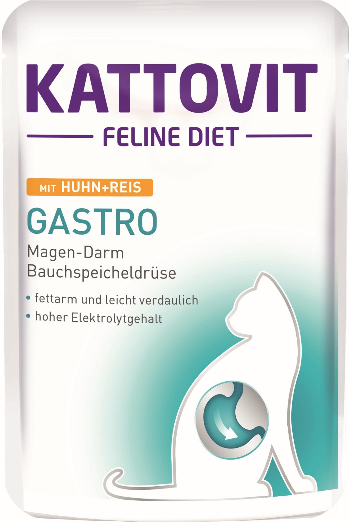 KATTOVIT Schonkost KATTOVIT Feline Diet Gastro 24x85g Huhn & Reis