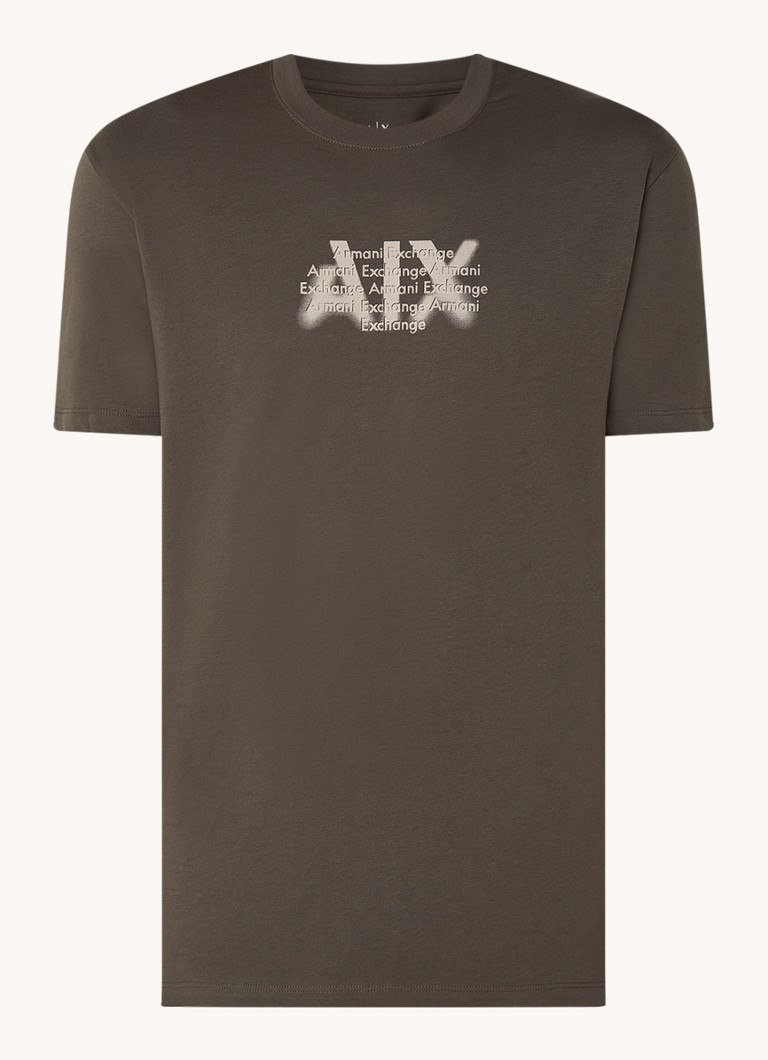 Armani Exchange T-krekls ar logotipa apdruku