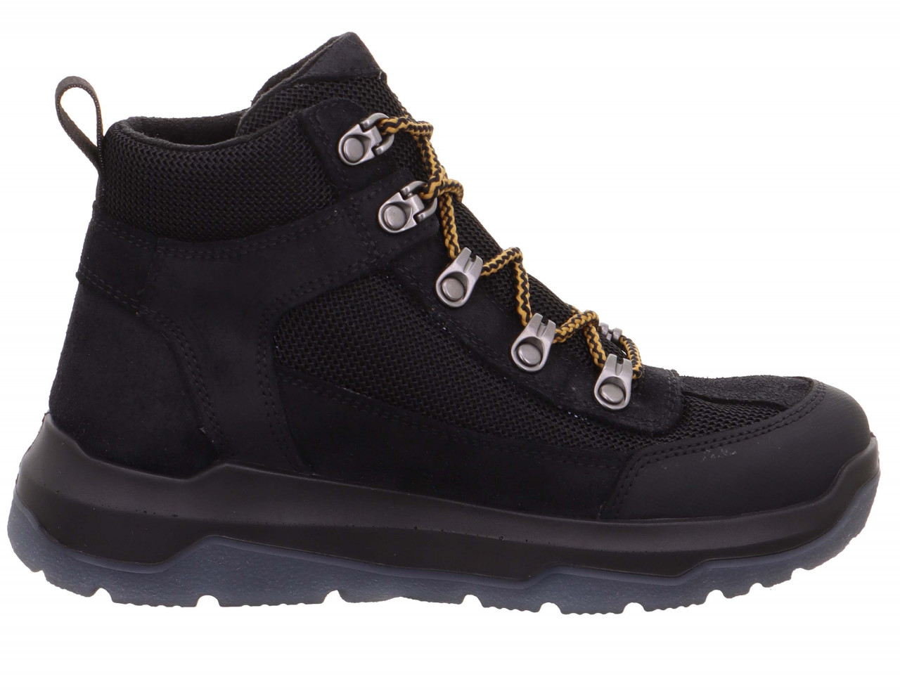 SPACE - Schwarz/Gelb Boots mit Schnürung