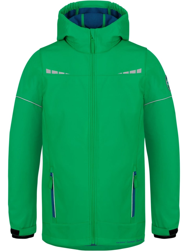 Normani Outdoor Sports Kinder Softshelljacke Galway in Grün günstig kaufen
