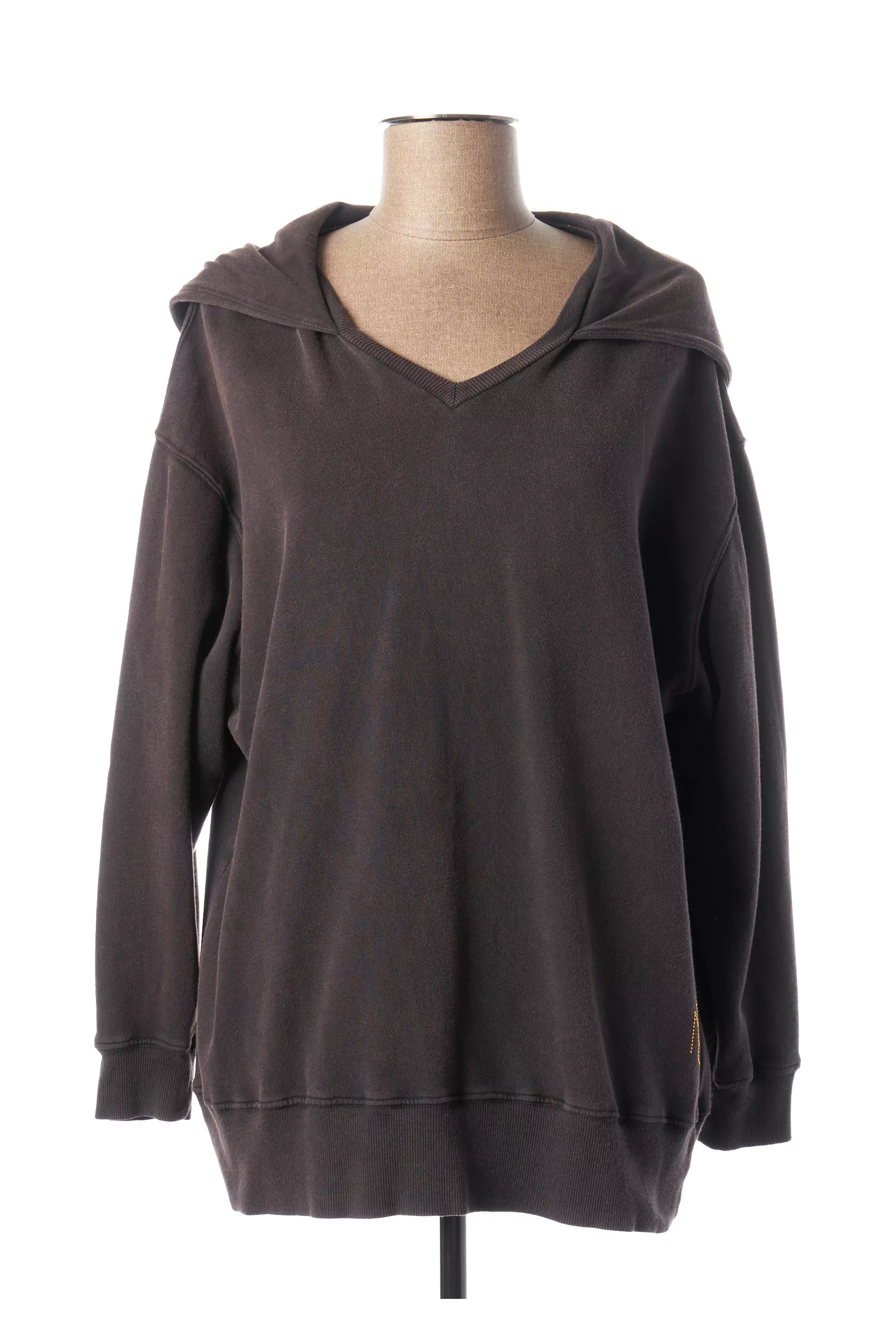 Nine Tees Sweat Capuche Femme couleur violet