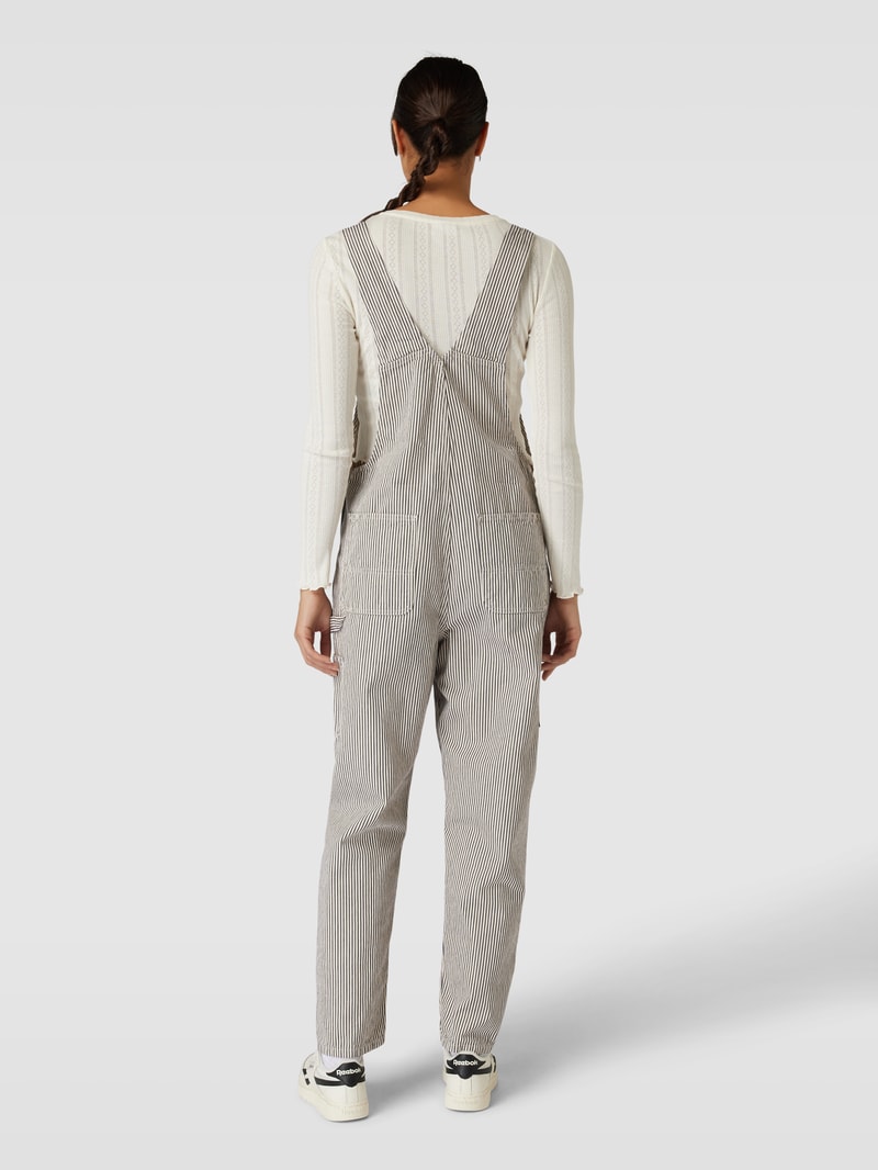 Latzhose mit Streifenmuster Modell 'W’ TERRELL' in blau