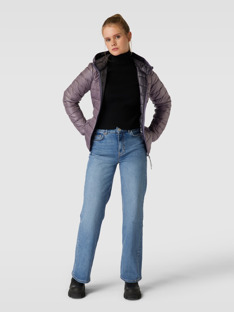 Steppjacke mit Kapuze in flieder