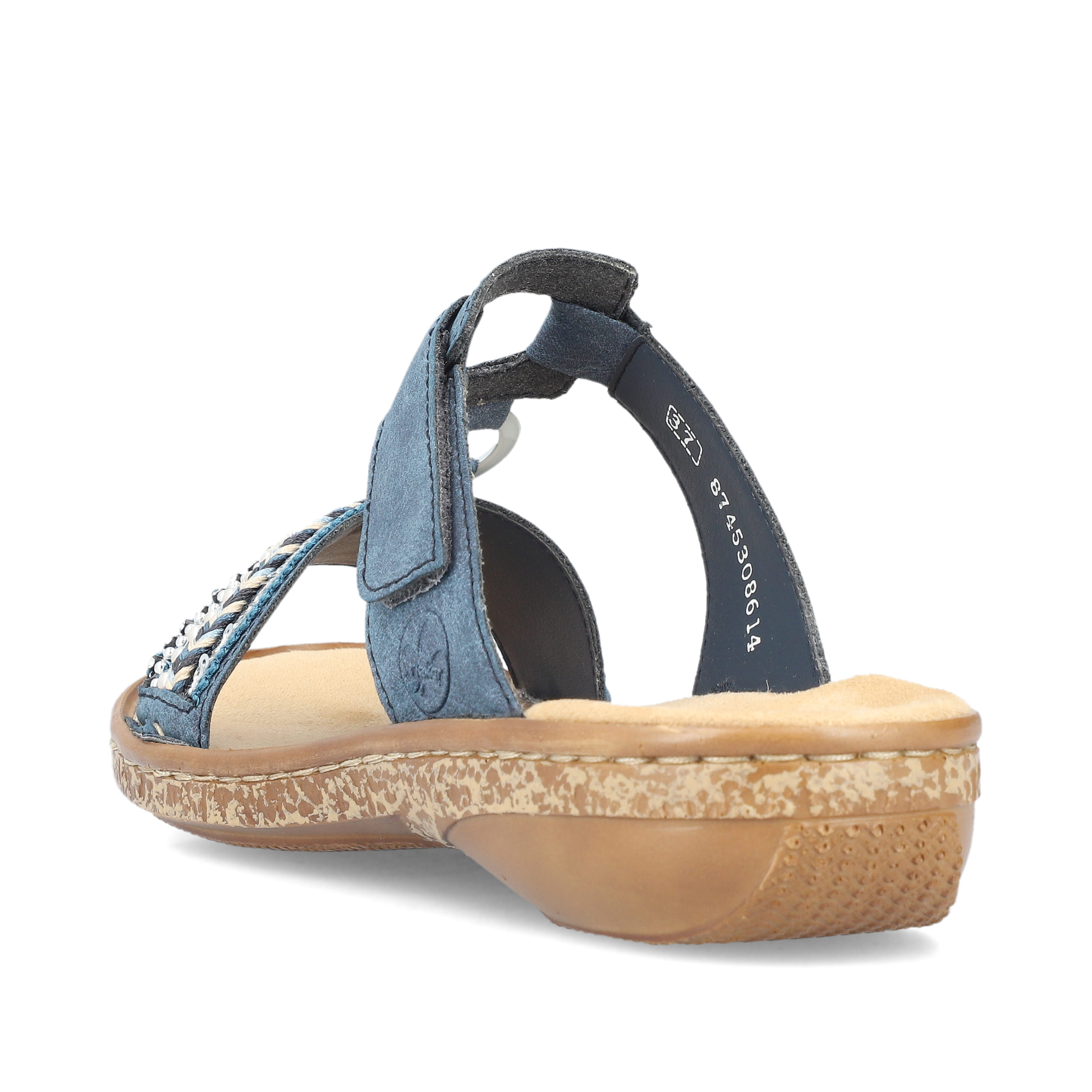 Rieker Damen Pantoletten denimblau