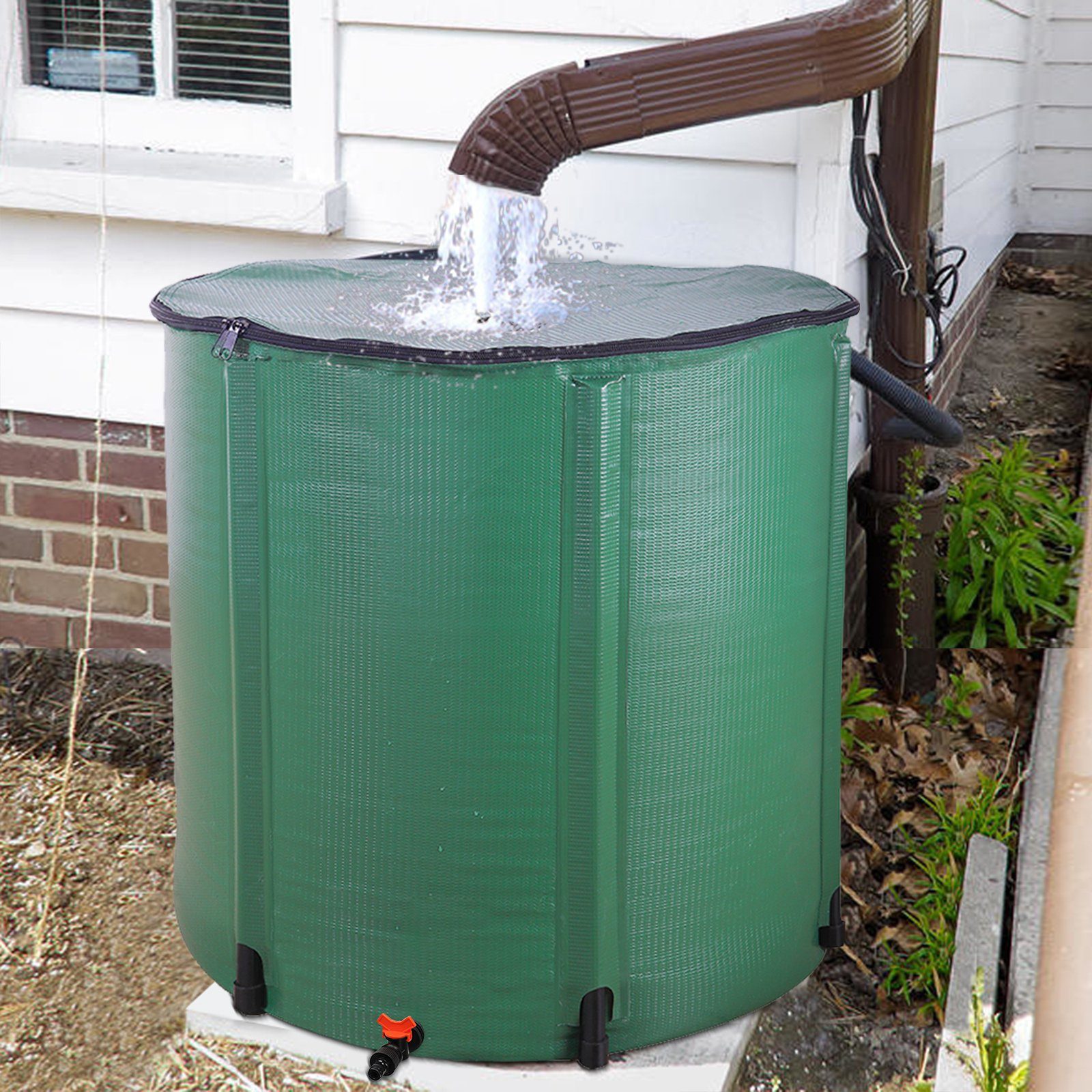 FCH Regenwassertank, 750 l, Regentonne 750L Faltbar mit Hahn