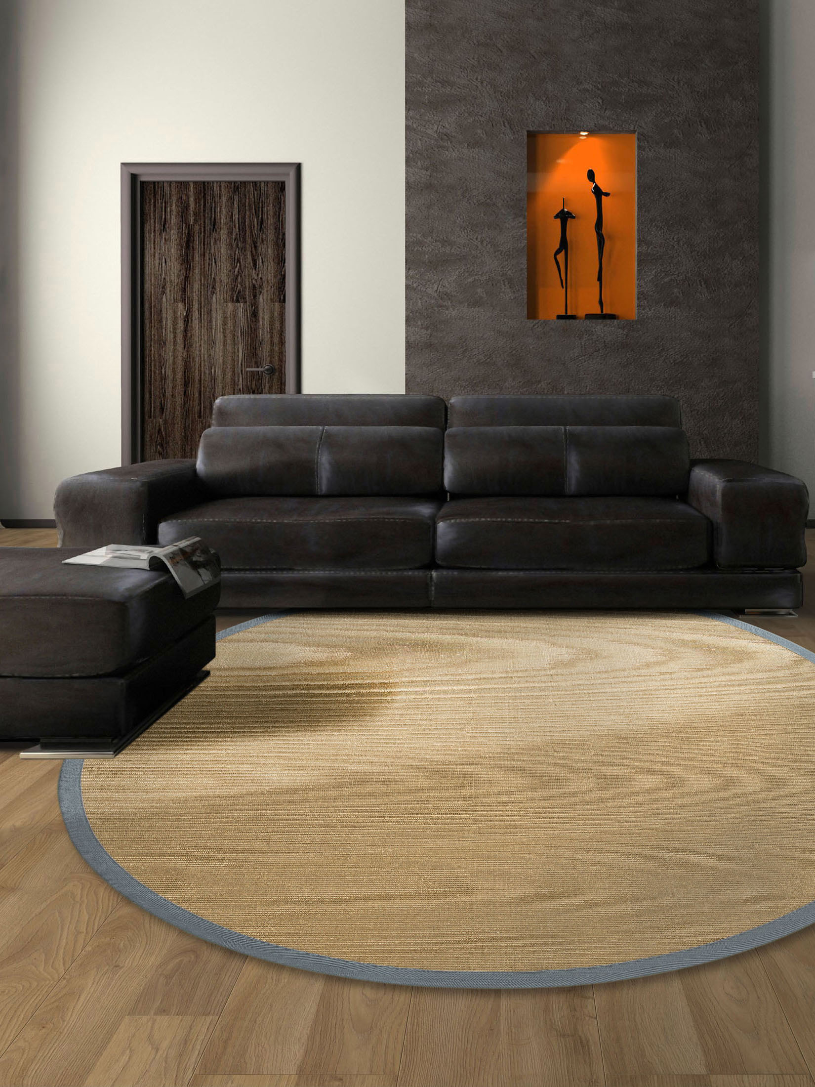 Aruba Nature Sisal-Teppich, Graphit