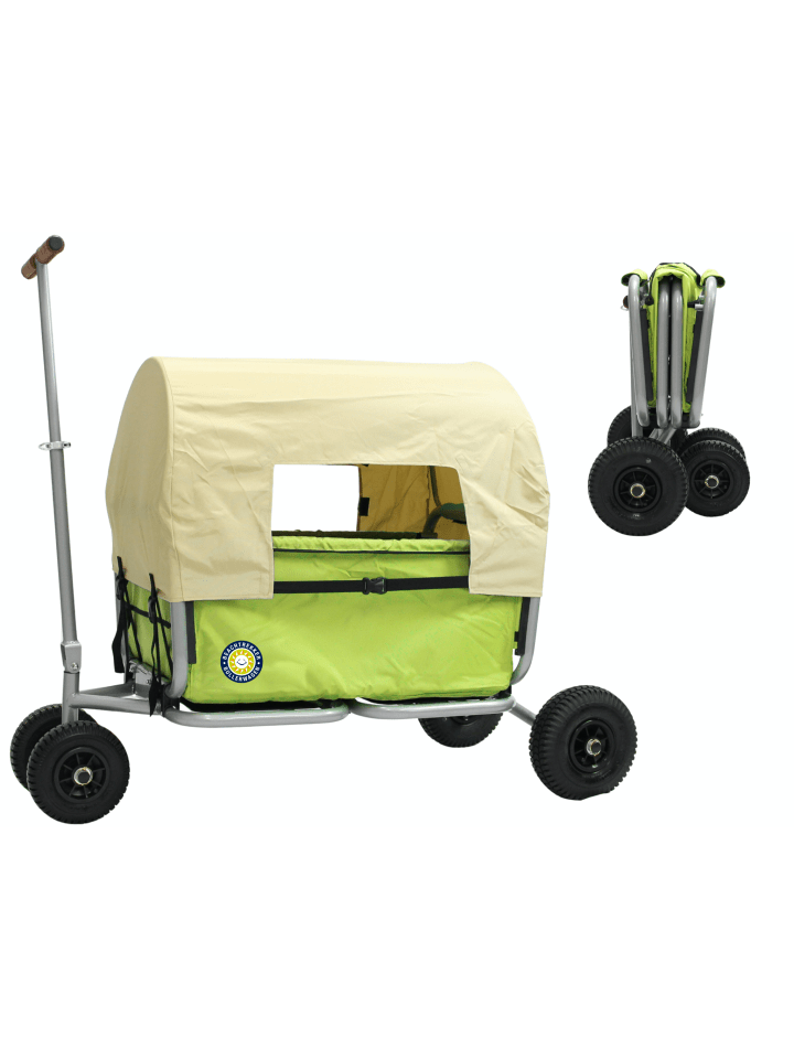 Beachtrekker Beachtrekker LiFe faltbarer Bollerwagen (Grün)   Bremse   Sonnenverdeck günstig kaufen onesize