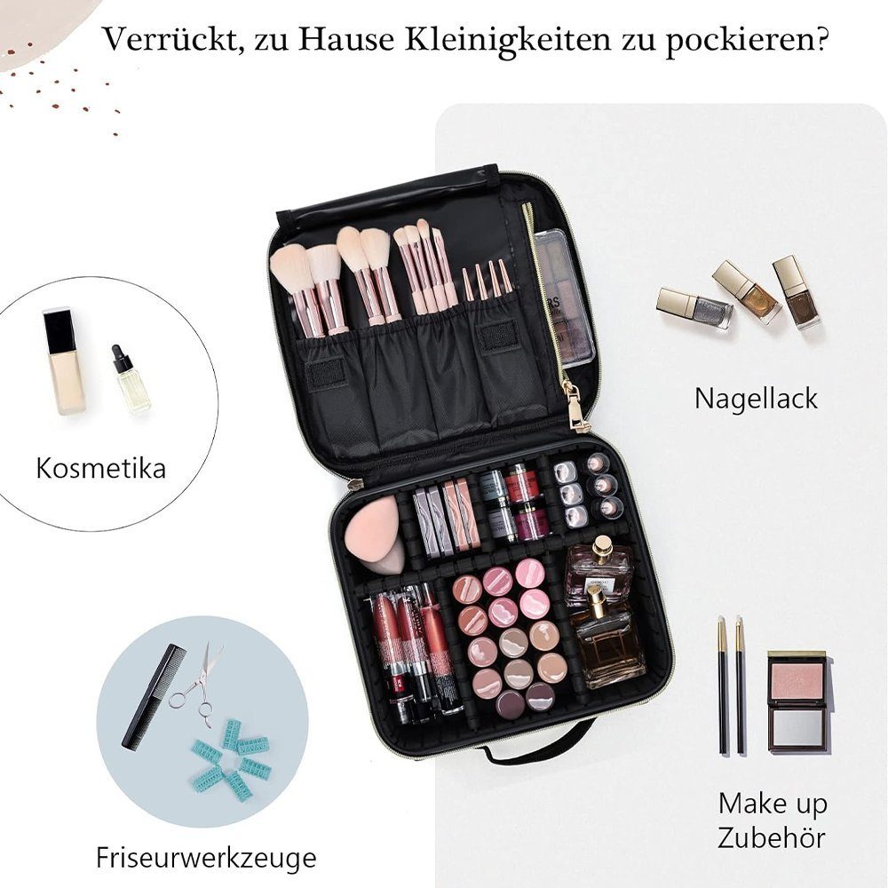 Zimtky Kosmetikkoffer Neue große Kapazität Aufbewahrungstasche für Reisen mit Kosmetik