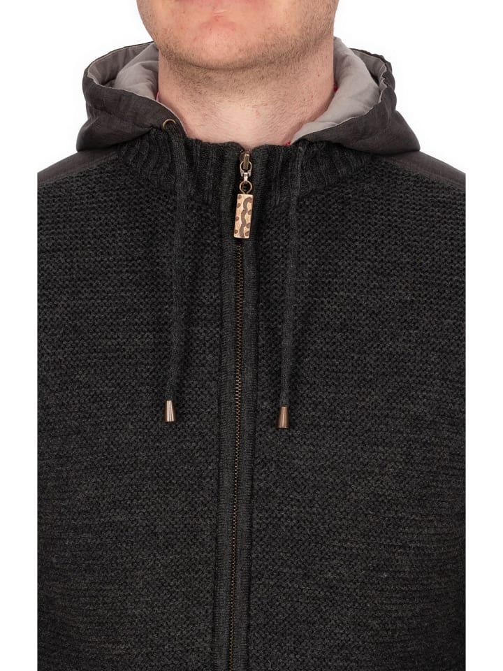 MADDOX Strickjacke BRUNECK in anthrazit günstig kaufen