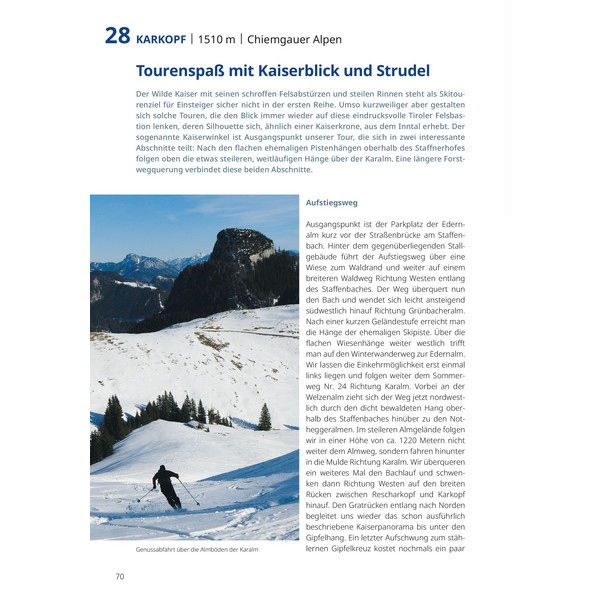 PISTENGEHEN UND LEICHTE SKITOUREN
