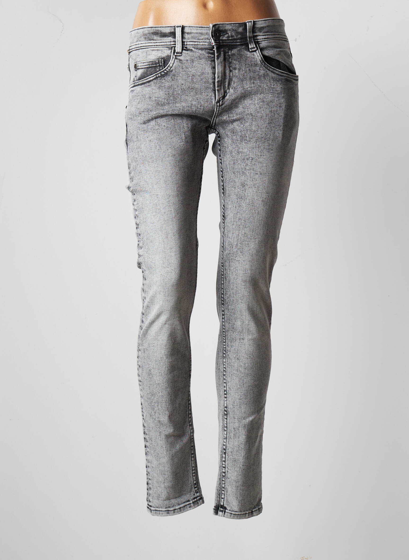 Bonobo Jeans Skinny Femme couleur gris