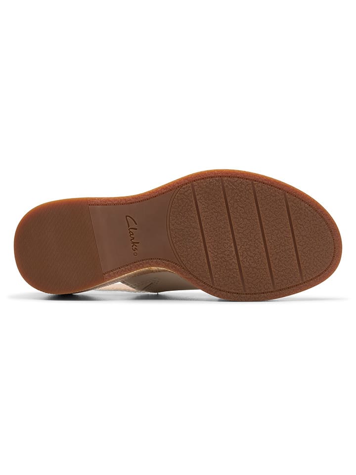 Clarks Leder-Keilsandaletten 