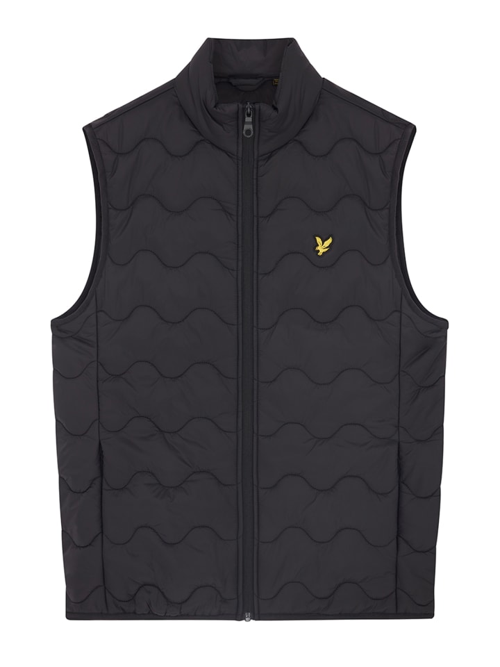 Lyle & Scott Strickweste in Schwarz günstig kaufen