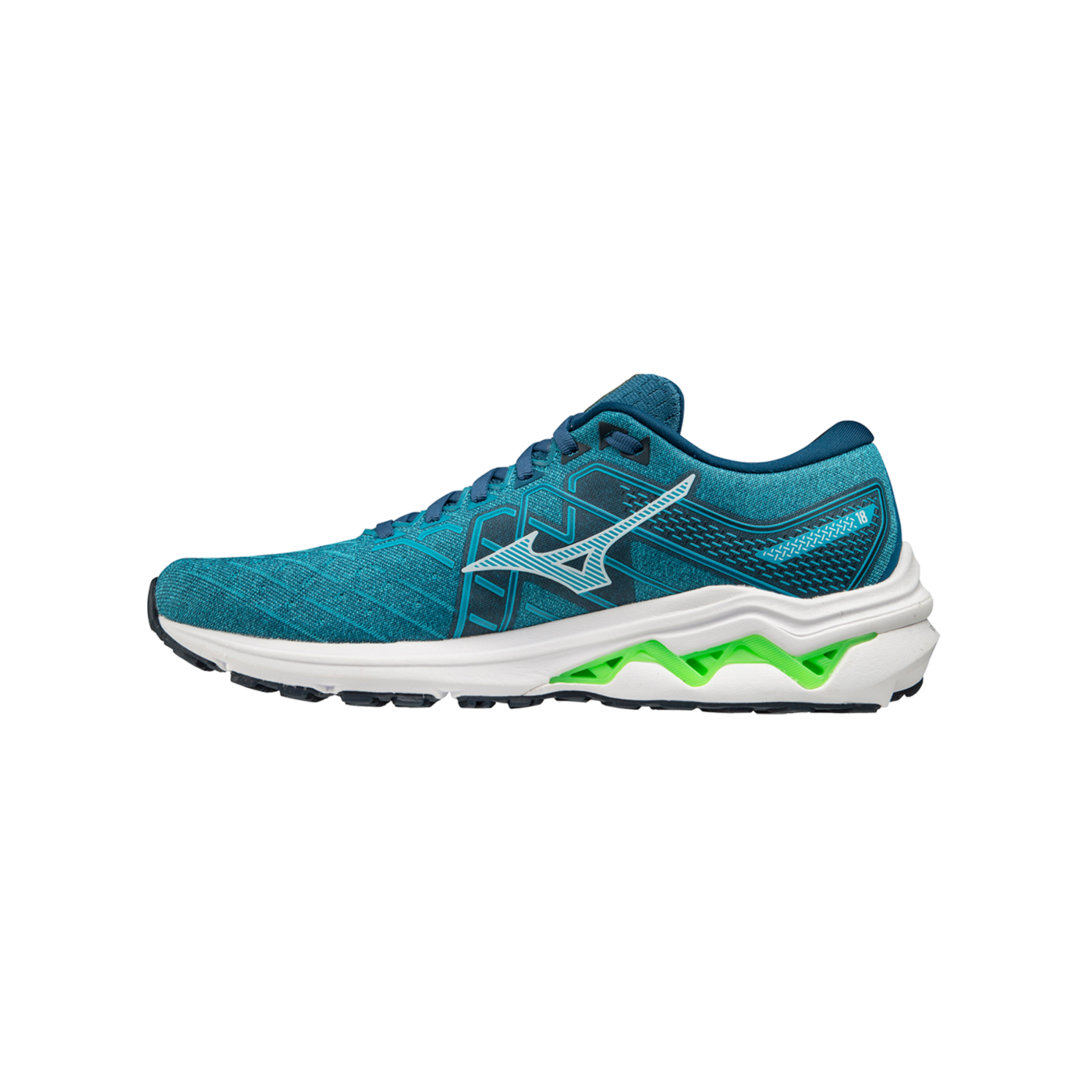 Mizuno Wave Inspire 18 Blau Weiss F02 Laufschuh