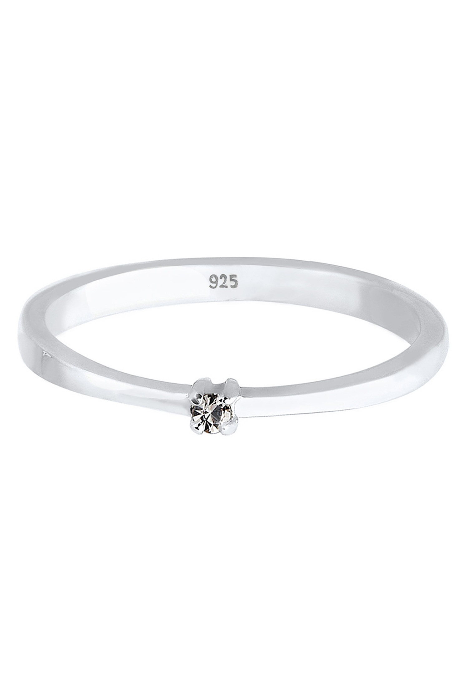 Inel Solitaire Elli Classic din Argint 925 cu Cristal