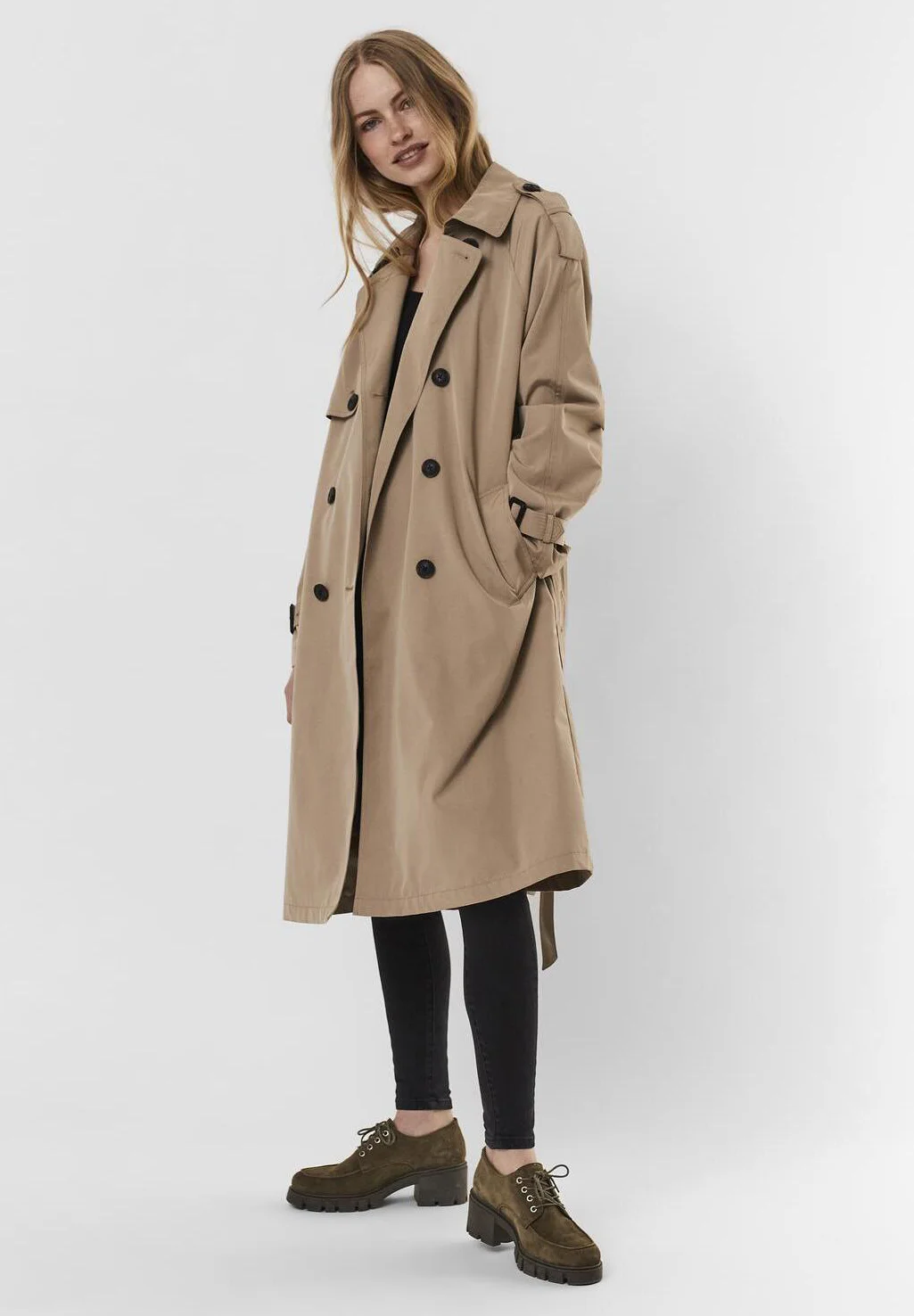 Vero Moda Petite VMRAMONNA LONG PETITE - Gabardina