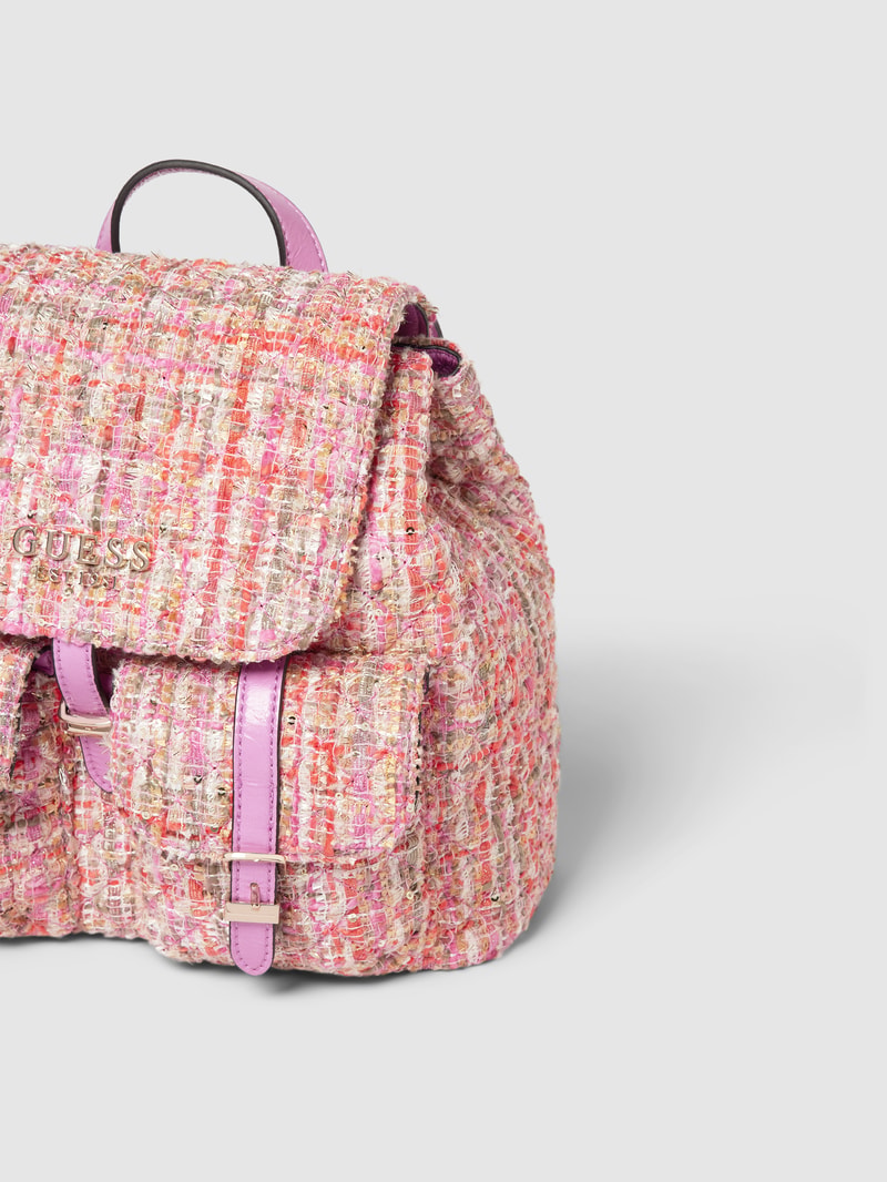 Rucksack in Bouclé-Optik Modell 'ADAM' in pink