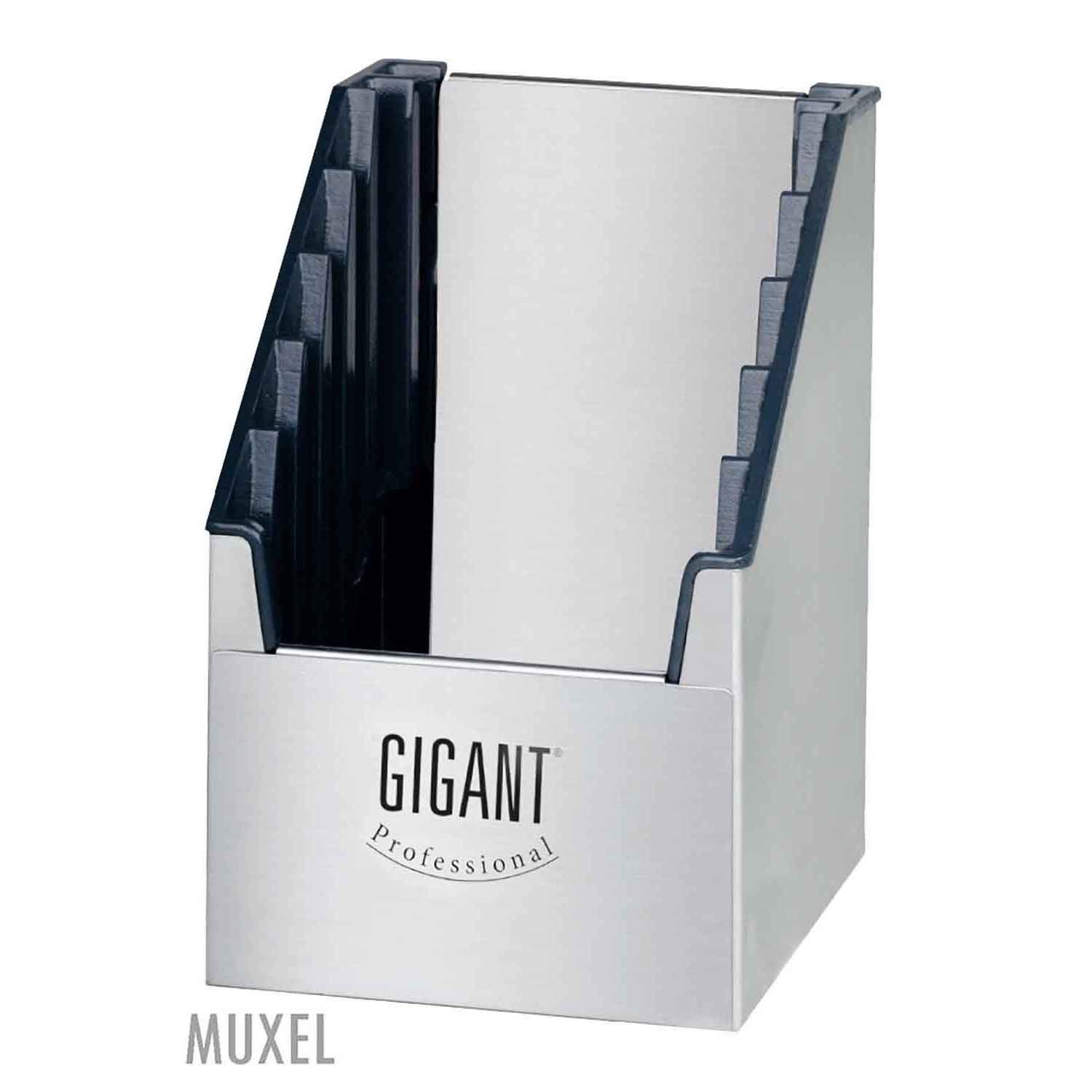 Muxel Gemüsehobel Gigant 4-fach Gemüsehobel mit Multi-Box 5 zusätzliche Einsätze und, Edelstahl, (Hobelset, 9-St), Zackenklinge schneidet in beide Richtungen