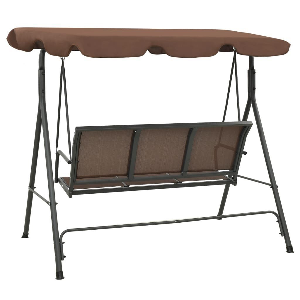 vidaXL Hollywoodschaukel Hollywoodschaukel mit Dach Kaffeebraun, 1 tlg.