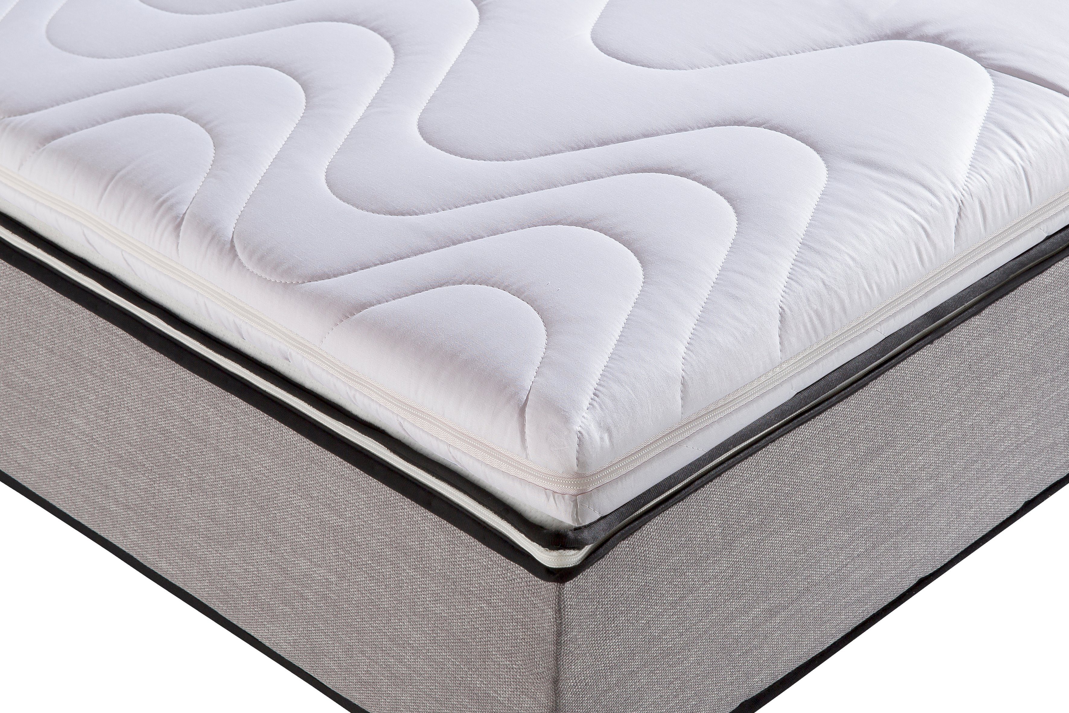 Topper Micro Medium Komfort, Beco, 7 cm hoch, Komfortschaum, Topper in 90x200 cm und weiteren Größen, punktelastischer Topper