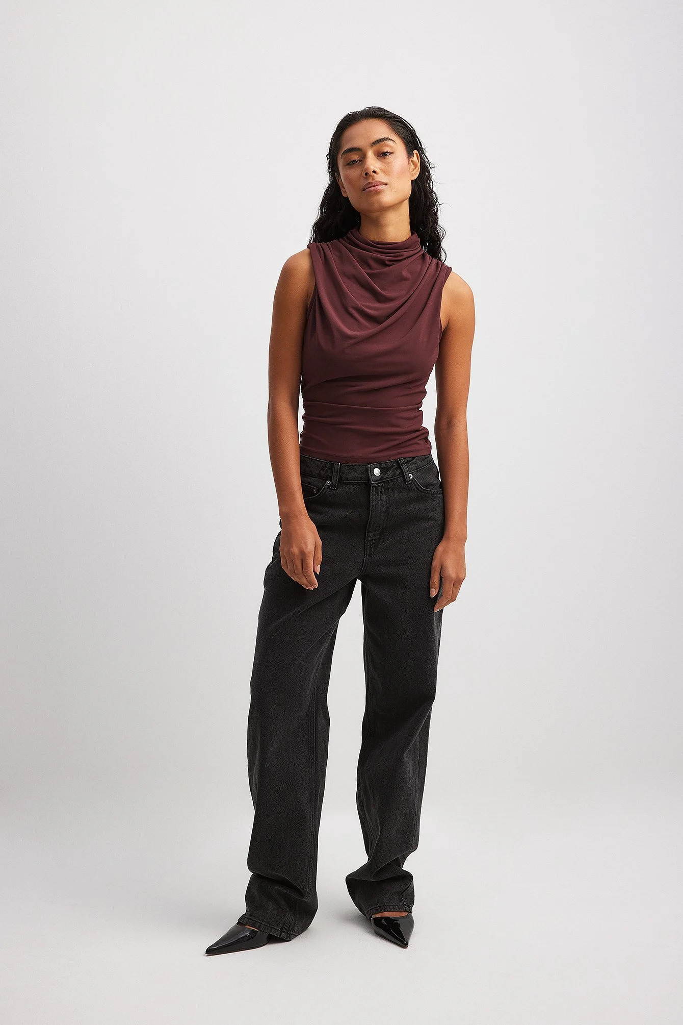 Lockere Jeans mit mittlerer Taille