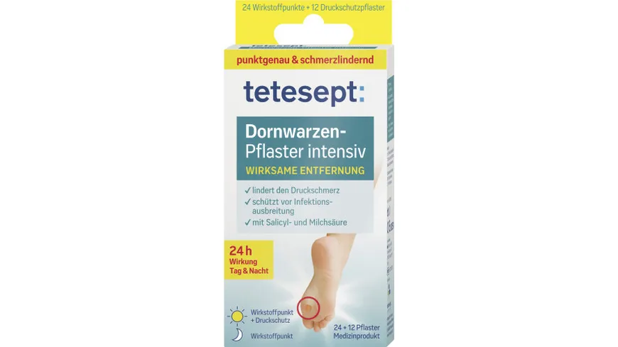 tetesept med foot care Dornwarzenpflaster intensiv 12 St