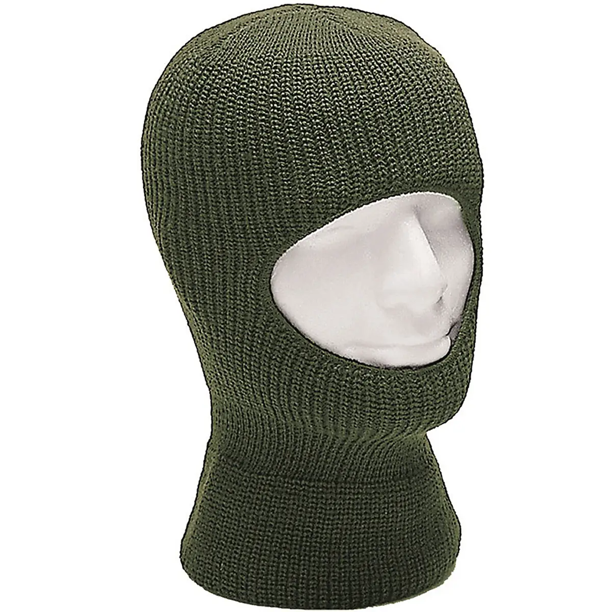 Balaclava 1-Loch Polyacryl oliv