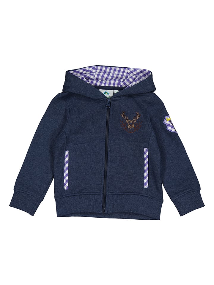 Isartrachten Sweatjacke in Dunkelblau günstig kaufen