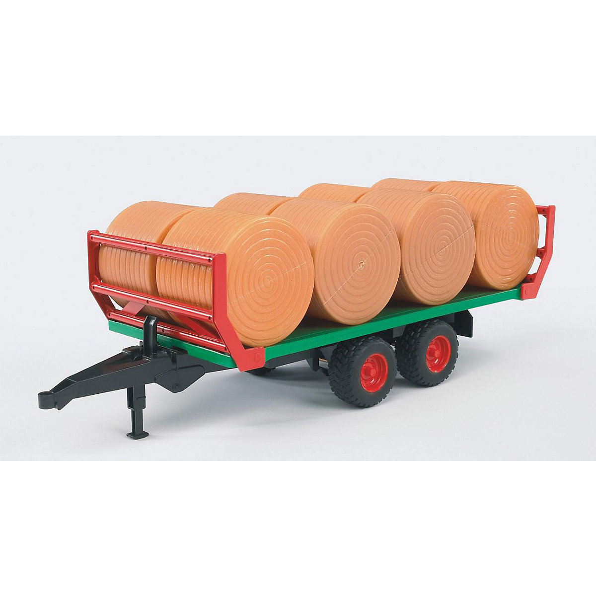 BRUDER 02220 Ballentransportanhänger m. 8 Rundballen