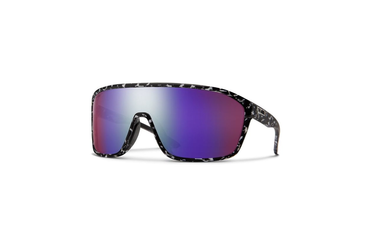 Smith Boomtown Matte Black Marble - ChromaPop Polarized Violet Mir