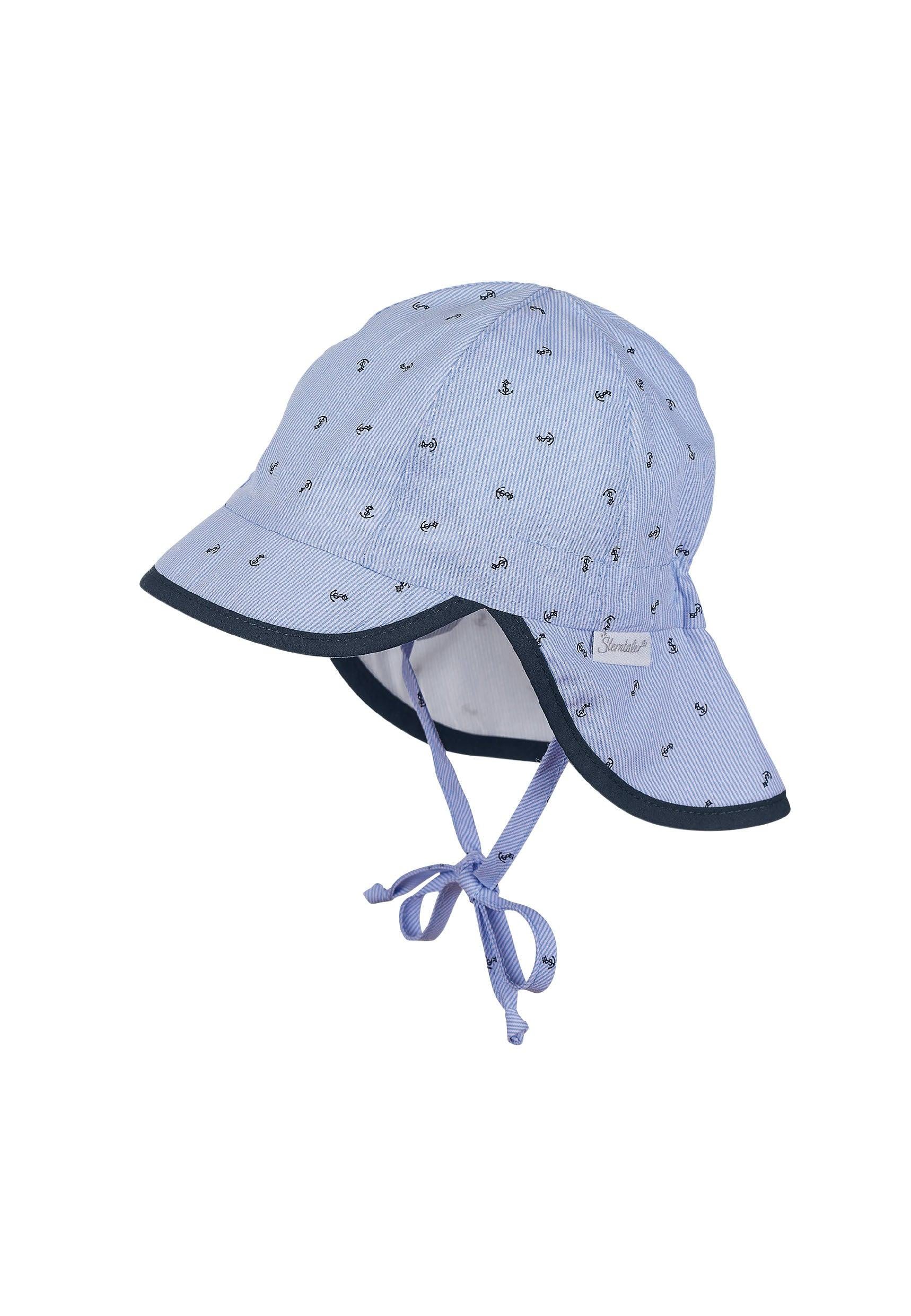 Schirmmütze mit Nackenschutz in Himmelblau, UV 30
