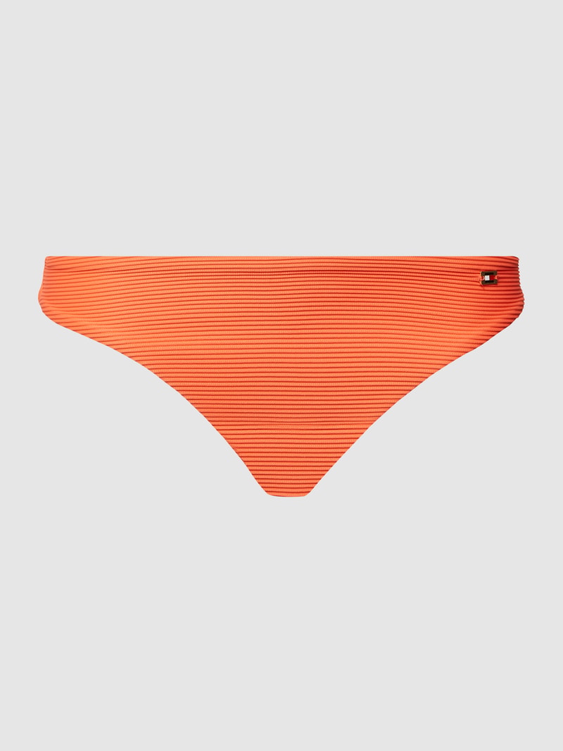 Bikini-Hose mit Strukturmuster in koralle