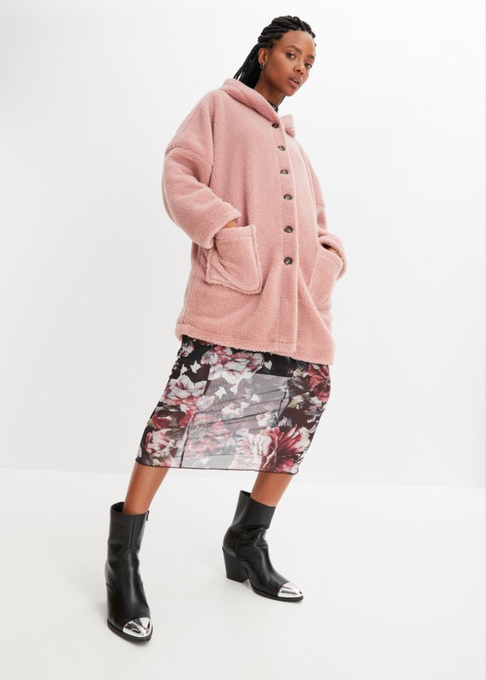 Oversize Teddy-Jacke