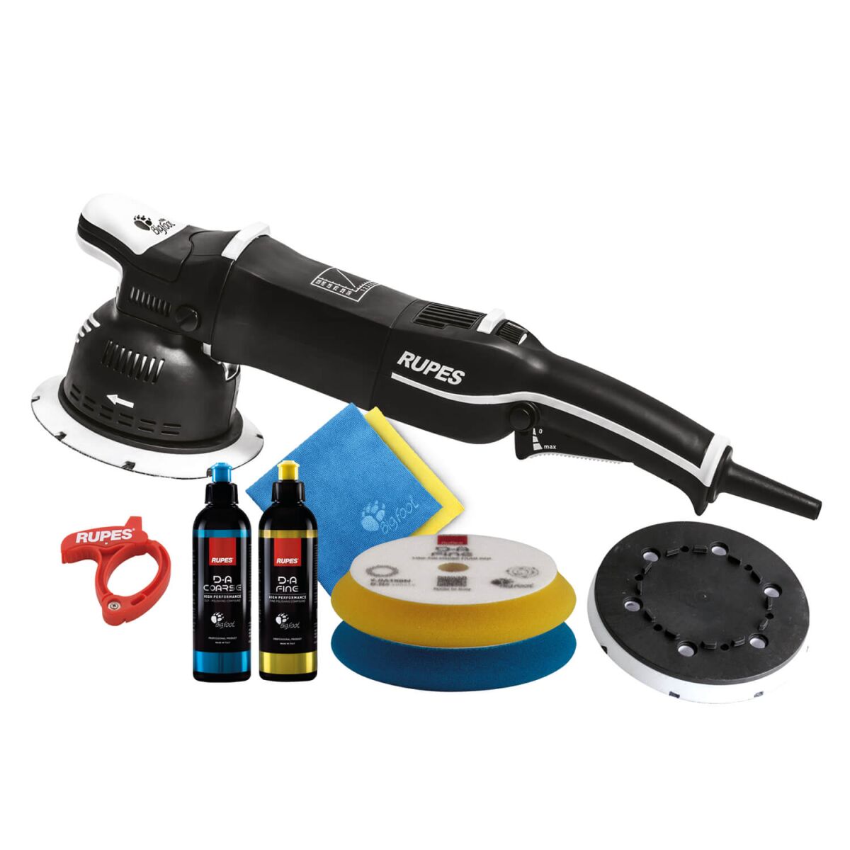 Rupes BigFoot LK 900E Zwangs-Exzenterpoliermaschine Basis Kit, 10-teilig