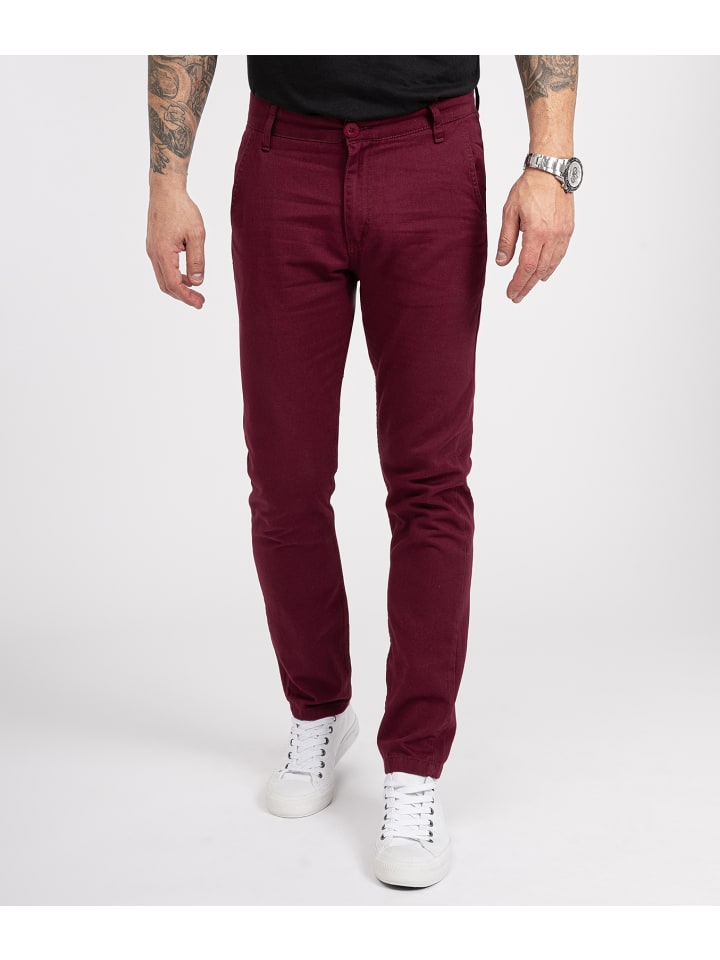 Rock Creek Chino in Weinrot günstig kaufen
