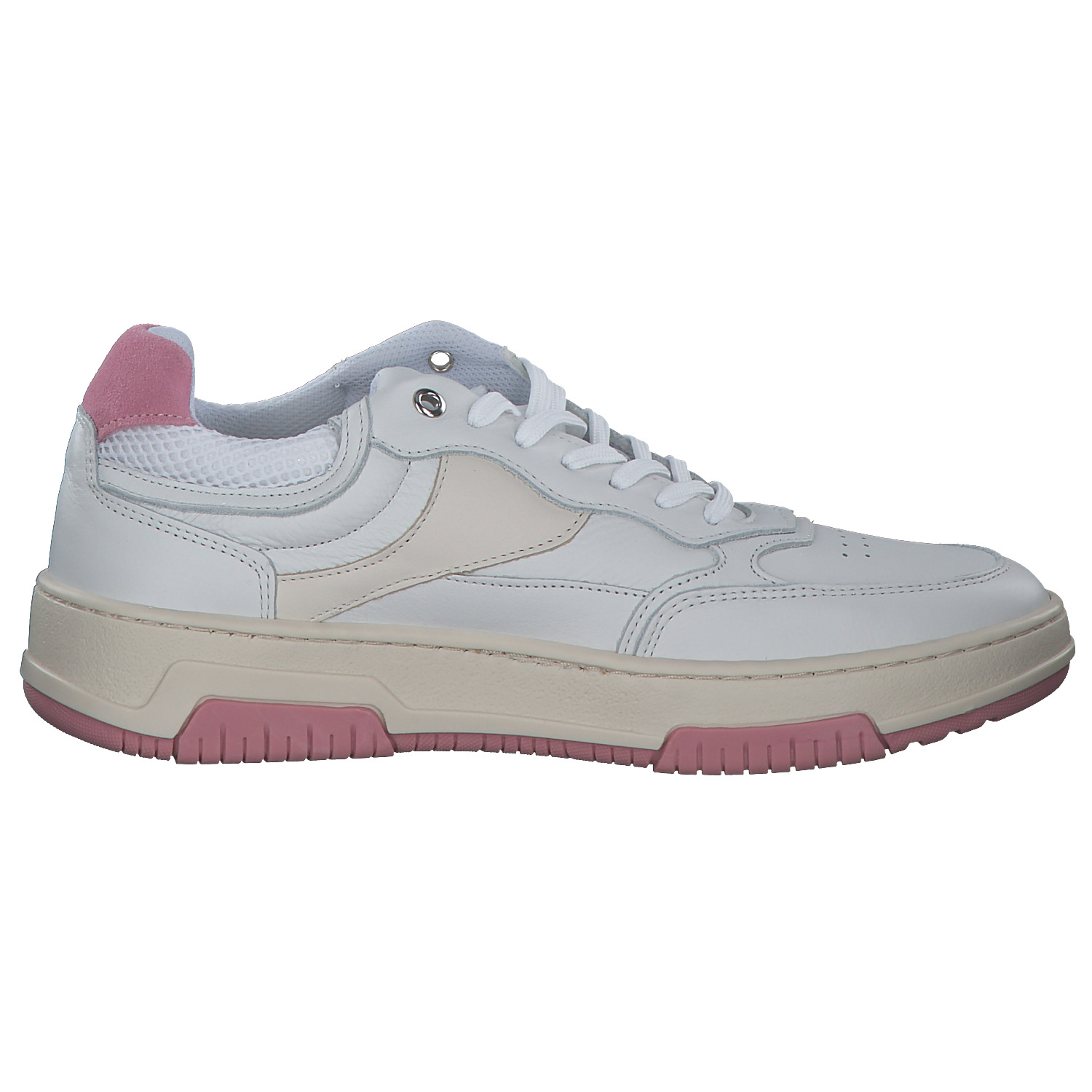 Palado S2-2210, Schnürschuhe, Damen, Weiß/Rosa/Beige