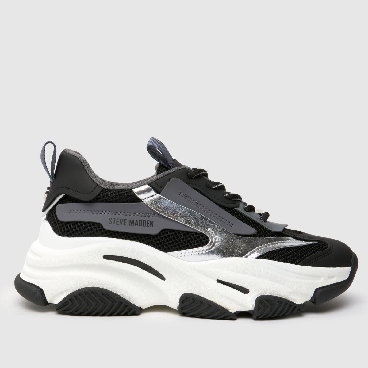 Tenisky Steve Madden Possession v černé a stříbrné barvě