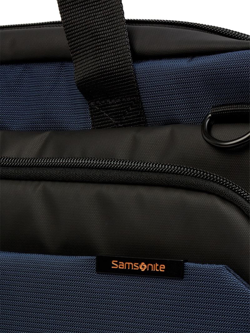 Laptoptasche mit USB-Ladekabel Modell 'Mysight' in blau