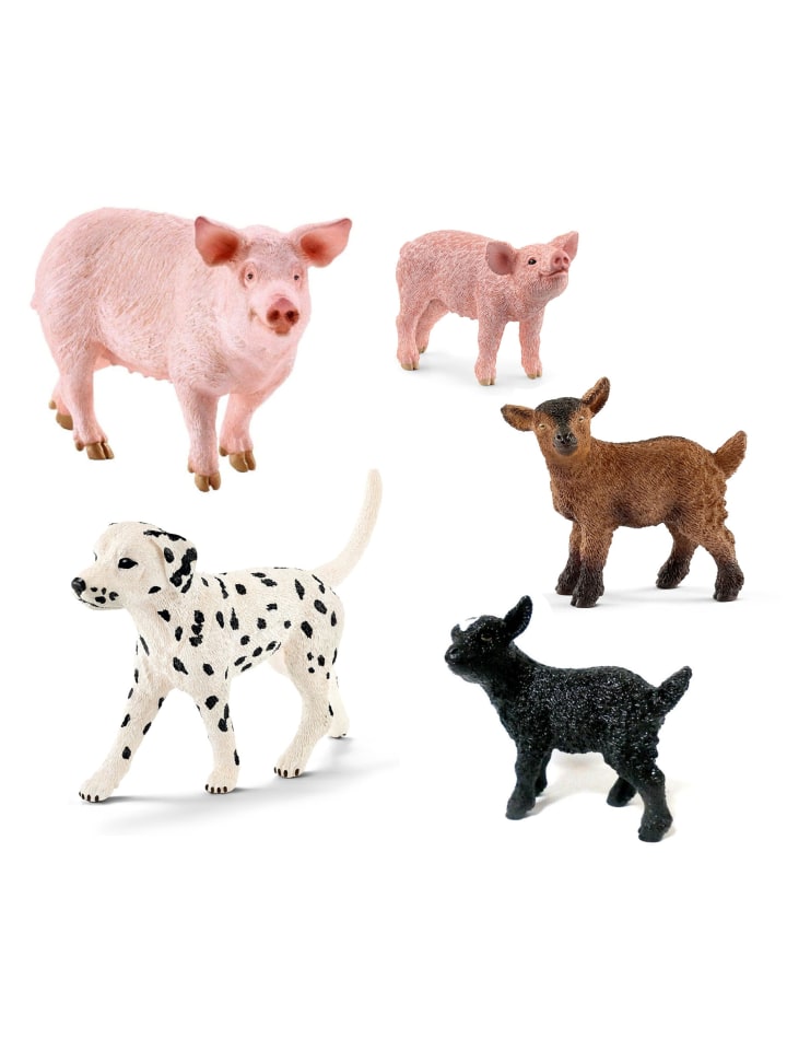 Schleich Tierfiguren - Bauernhof-Set mit 17 Tieren in bunt günstig kaufen onesize