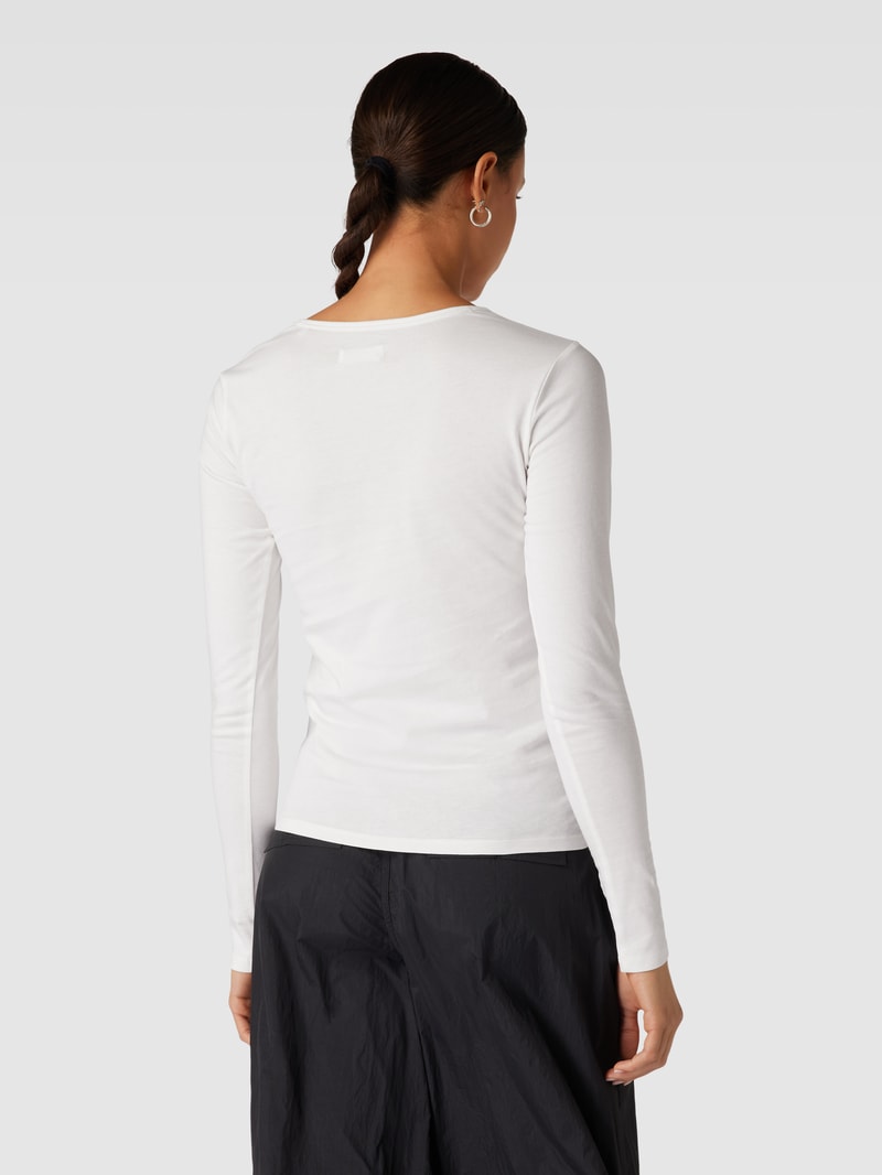Longsleeve mit Label-Print in offwhite