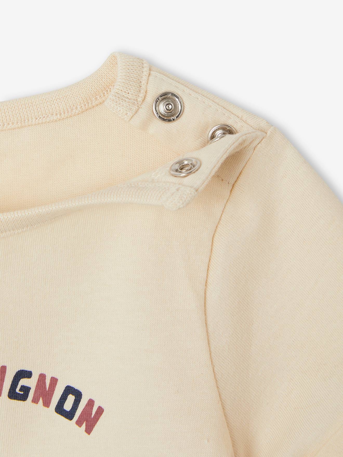 Vertbaudet Baby T-Shirt mit Chamäleon Oeko-Tex - wollweiß
