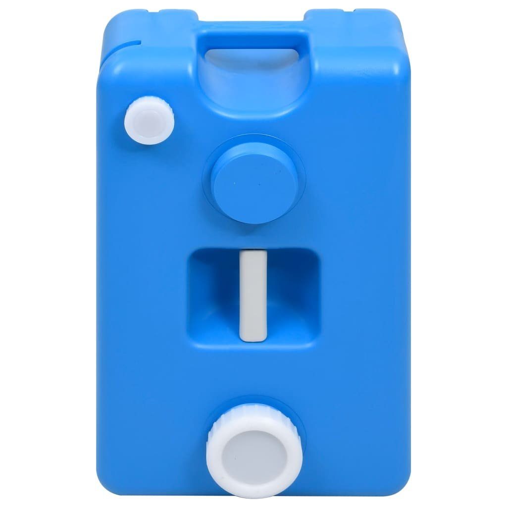 vidaXL Campingtoilette Abwasser Grauwasser Tank Camping Wassertank mit Rollen 25 L Blau Rollb