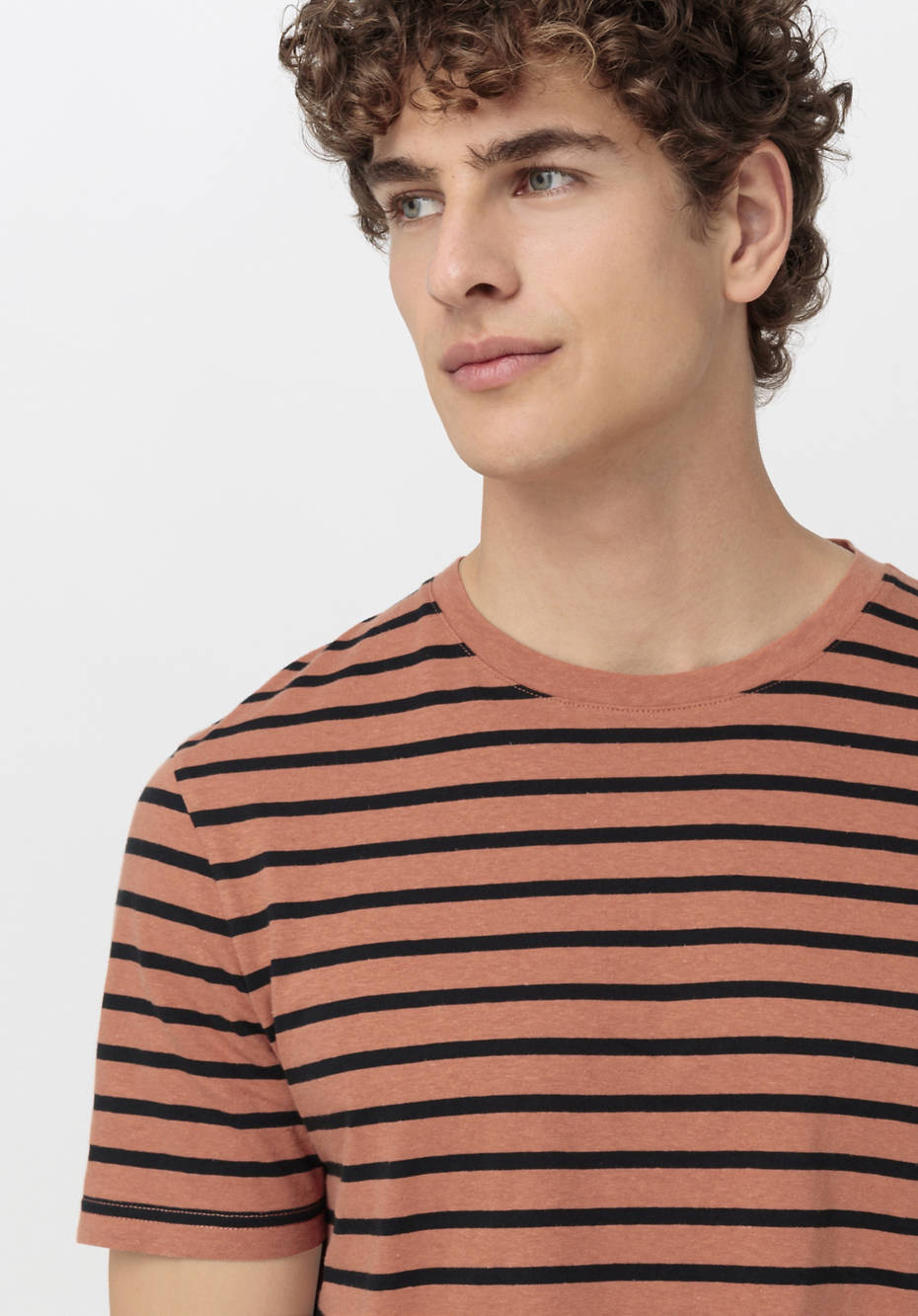 Ringel-Shirt aus Bio-Baumwolle mit Hanf